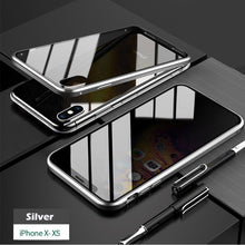 Load image into Gallery viewer, Anti-peep Magnetic Adsorption Metal Phone Case For iPhone