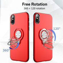 Load image into Gallery viewer, Magnetic case with finger ring for iPhone