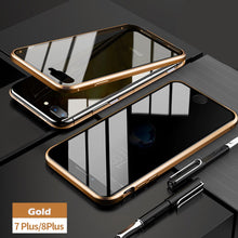 Load image into Gallery viewer, Anti-peep Magnetic Adsorption Metal Phone Case For iPhone