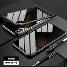 Load image into Gallery viewer, Anti-peep Magnetic Adsorption Metal Phone Case For iPhone
