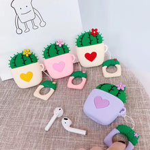 Load image into Gallery viewer, GT Potted Cactus Wireless Bluetooth Earphone Case
