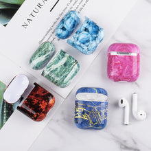 Load image into Gallery viewer, Soft Silicone Cover For Airpods Case Wireless Bluetooth Earphone Case For Apple Airpods 2 1 for Airpod Marble Pattern Shell Box
