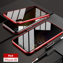 Load image into Gallery viewer, Anti-peep Magnetic Adsorption Metal Phone Case For iPhone
