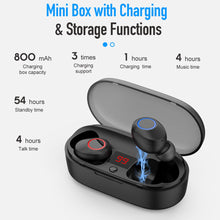 Load image into Gallery viewer, ROCKSPACE Bluetooth Earphone EB10 TWS True Wireless Earbuds Bluetooth 4.1 Stereo Earphones with Charger Box Portable
