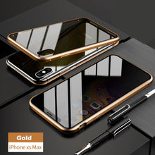 Load image into Gallery viewer, Anti-peep Magnetic Adsorption Metal Phone Case For iPhone
