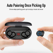 Load image into Gallery viewer, ROCKSPACE Bluetooth Earphone EB10 TWS True Wireless Earbuds Bluetooth 4.1 Stereo Earphones with Charger Box Portable
