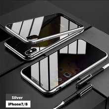 Load image into Gallery viewer, Anti-peep Magnetic Adsorption Metal Phone Case For iPhone
