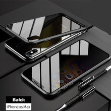 Load image into Gallery viewer, Anti-peep Magnetic Adsorption Metal Phone Case For iPhone
