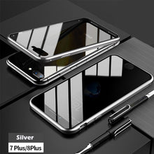 Load image into Gallery viewer, Anti-peep Magnetic Adsorption Metal Phone Case For iPhone

