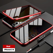 Load image into Gallery viewer, Anti-peep Magnetic Adsorption Metal Phone Case For iPhone

