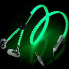 Load image into Gallery viewer, Luminous Headphone 6 Color Glow Light Metal Zipper Wireless Earphones Glow In The Dark Headphones Headset For xiomi xaomi sony
