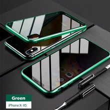 Load image into Gallery viewer, Anti-peep Magnetic Adsorption Metal Phone Case For iPhone
