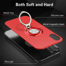 Load image into Gallery viewer, Magnetic case with finger ring for iPhone
